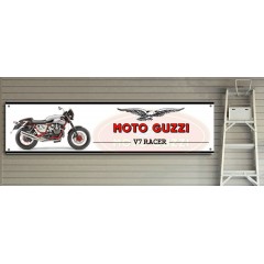 Moto Guzzi V7 Racer Garage Workshop Banner